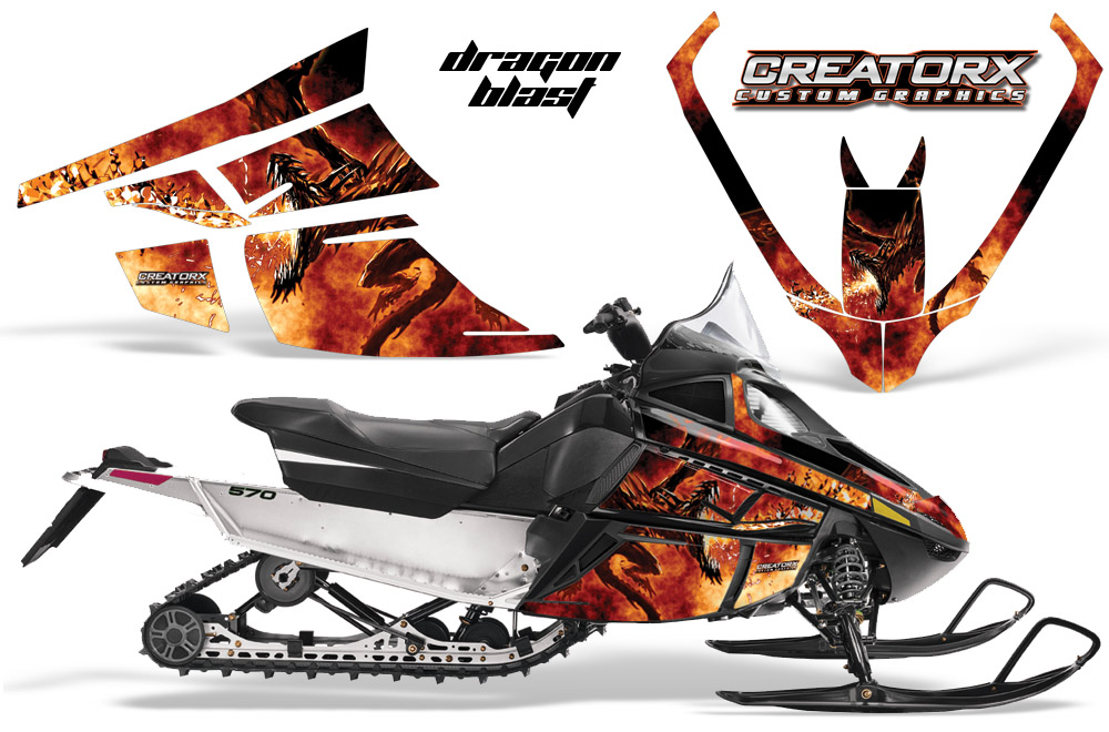 Arctic Cat F Series Graphics Kit Dragonblast